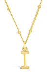 Sterling Forever 14k Gold Plated Sterling Silver Initial Necklace In Gold-i