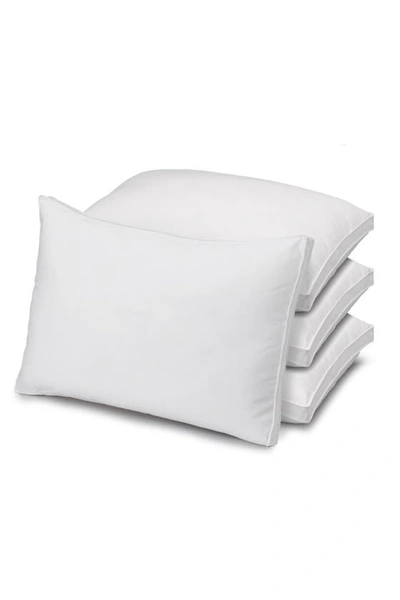 Ella Jayne Home Luxury Plush Allergy Resistant Medium Down Like Fiber Filled Pillow In White
