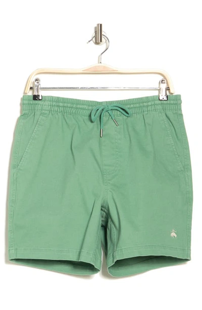 Brooks Brothers Cotton Twill Club Shorts In Frosty Spruce