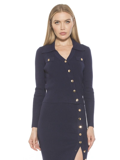 Alexia Admor Margot Sweater In Blue