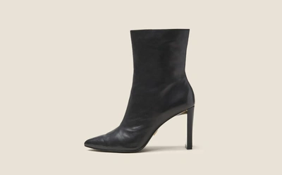 Donna Karan Chelsea Leather Mid-calf Boot In Black