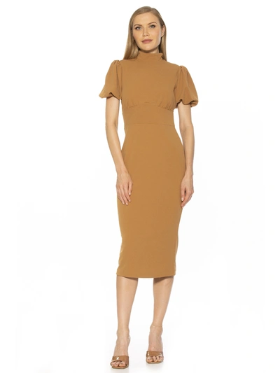 Alexia Admor Nathasha Dress In Brown