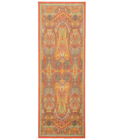 Etro Printed Silk Scarf In Multicoloured