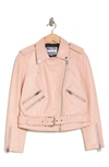 Walter Baker Allison Leather Moto Jacket In Ballet