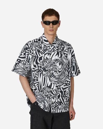 Moncler Printed Cotton Shirt White / Black In Multicolor