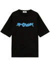 Ambush Cotton Neon Graphic T-shirt In Blue