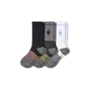 Bombas All-purpose Performance Work Calf Sock 3-pack In White Black Mix