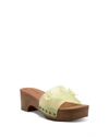 Lucky Brand Fallyn Jelly Flow Clogs In Sunny Lime