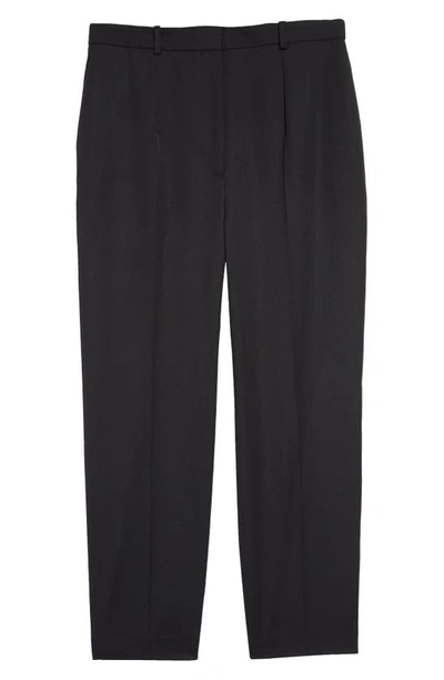 Alexander Mcqueen Straight Leg Virgin Wool Trousers In 1000 Black