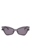 Karen Walker Mrs. Brill Cat-eye Semi-rimless Sunglasses, Black Pattern