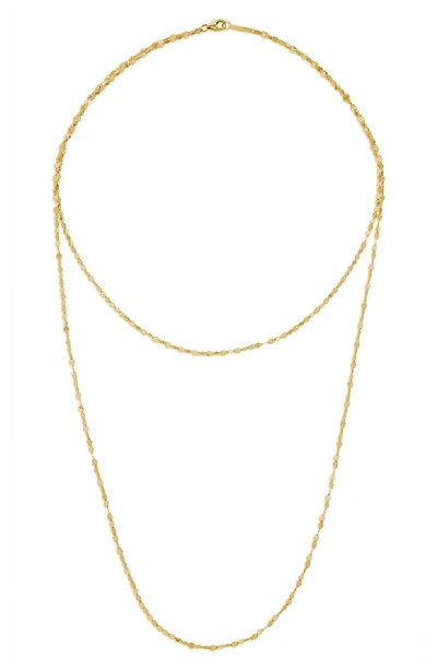 Lana 14k Double Blake Layered Chain Necklace In Yellow Gold
