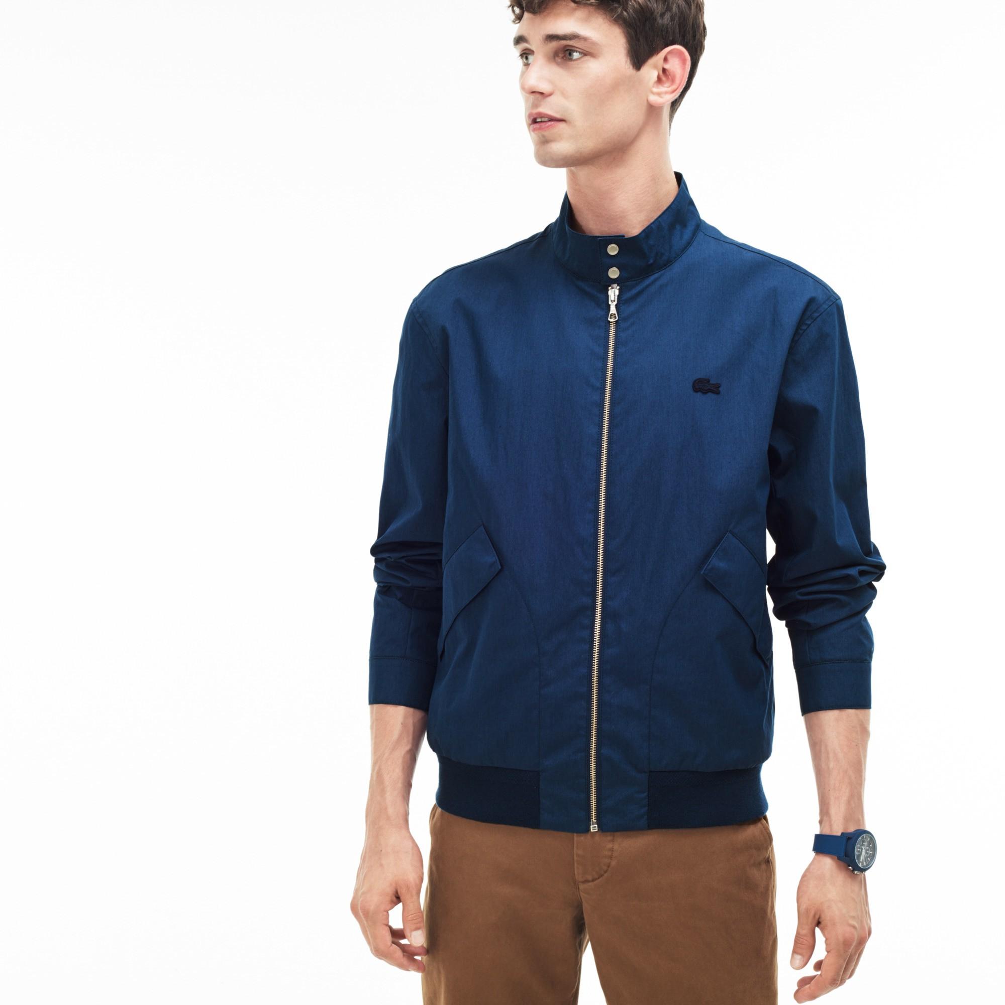 lacoste harrington jacket navy
