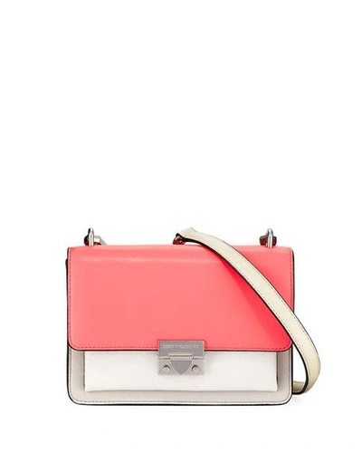 Rebecca Minkoff Christy Small Colorblock Shoulder Bag In Pink Pattern