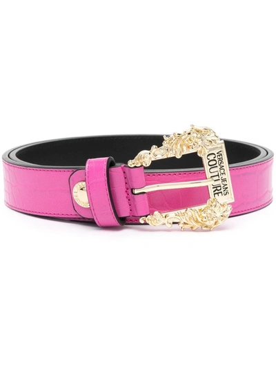 Versace Jeans Women's Pink Polyester Belt
