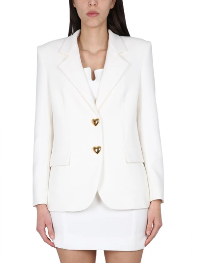 Moschino Single-breasted Jacket In White