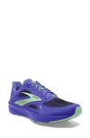 Brooks Launch 9 Running Shoe In Blue Iris/ Ebony/ Green