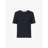 Eleventy Cotton T-shirt In Blue, Light Gray