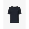 Eleventy Cotton T-shirt In Blue Sand