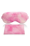 Blissy Silk Sleep Mask In Pink Tie Dye