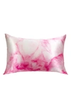 Blissy Mulberry Silk Pillowcase In Pink Tie Dye