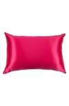 Blissy Mulberry Silk Pillowcase In Hibiscus