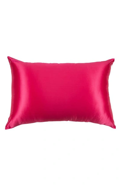 Blissy Mulberry Silk Pillowcase In Hibiscus