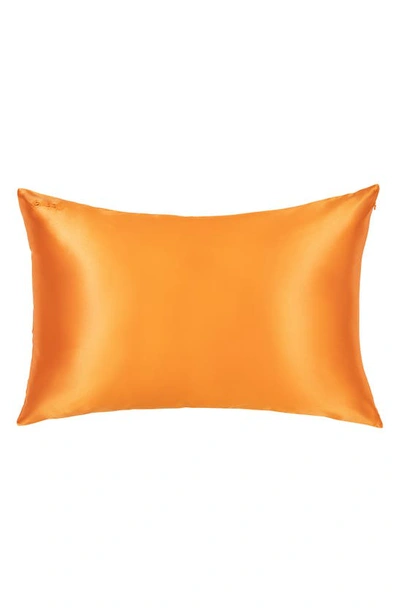 Blissy Mulberry Silk Pillowcase In Coral