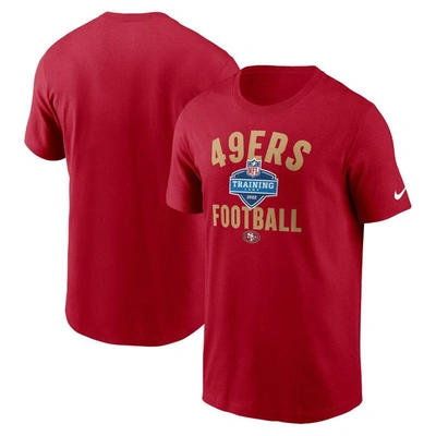 Nike Scarlet San Francisco 49ers 2022 Training Camp Athletic T-shirt