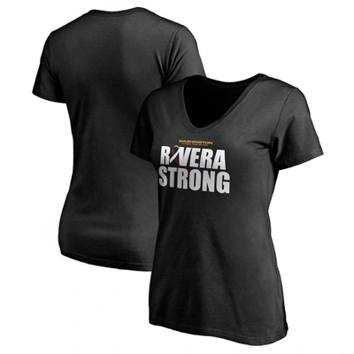 Fanatics Branded Black Washington Football Team Rivera Strong V-neck T-shirt