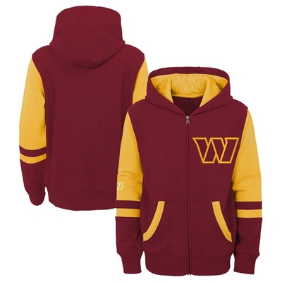 Outerstuff Kids' Preschool Burgundy Washington Football Team Stadium Full-zip Hoodie