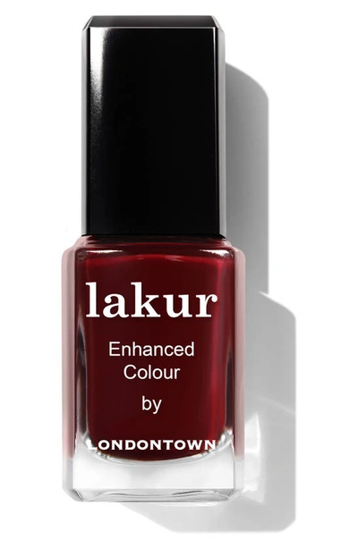 Londontown Nail Color In Lady Luck (deep Maroon)
