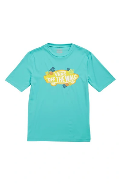 Vans Kids' Always Aloha Rashguard In Waterfall