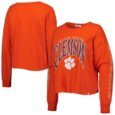 47 ' Orange Clemson Tigers Parkway Ii Cropped Long Sleeve T-shirt