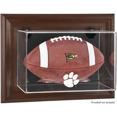 Fanatics Authentic Clemson Tigers Brown Framed Wall-mountable Football Case