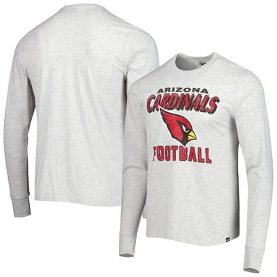 47 ' Heathered Gray Arizona Cardinals Dozer Franklin Long Sleeve T-shirt