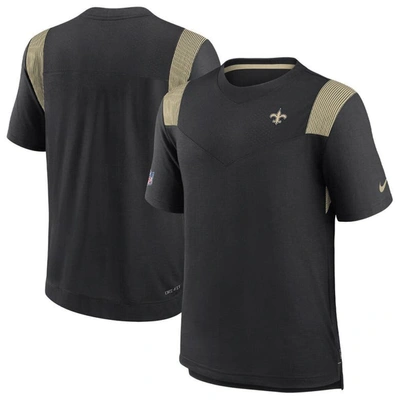 Nike Black New Orleans Saints Sideline Tonal Logo Performance Player T-shirt