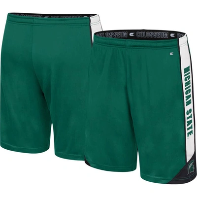 Colosseum Green Michigan State Spartans Haller Shorts