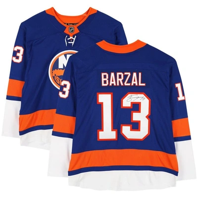 Fanatics Authentic Kids' Mathew Barzal New York Islanders Autographed Blue Fanatics Breakaway Jersey
