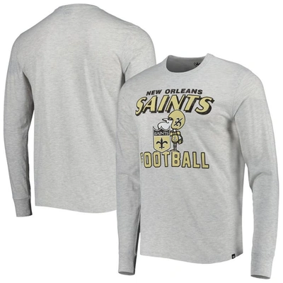 47 ' Heathered Grey New Orleans Saints Dozer Franklin Long Sleeve T-shirt