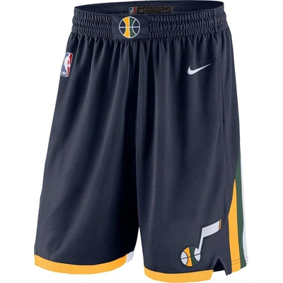 Nike Navy 2019/20 Utah Jazz Icon Edition Swingman Shorts