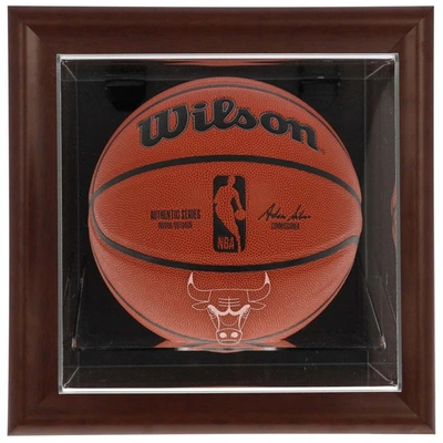 Fanatics Authentic Chicago Bulls Brown Framed Wall-mountable Team Logo Basketball Display Case