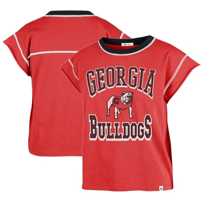 47 ' Red Georgia Bulldogs Sound Up Maya Cutoff T-shirt