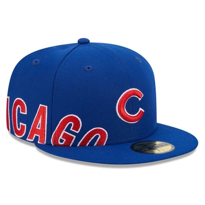 New Era Royal Chicago Cubs Arch 59fifty Fitted Hat