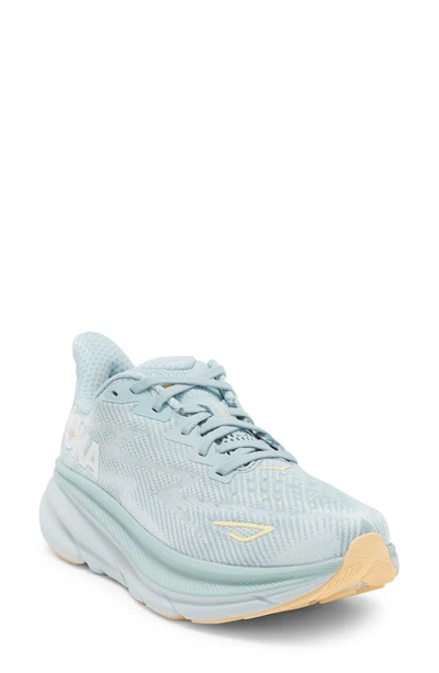 Hoka Clifton 9 Running Shoe In Cloud Blue / Ice Flow