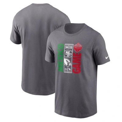 Nike Heather Gray San Francisco 49ers Vs. Arizona Cardinals Essential Mexico Game T-shirt
