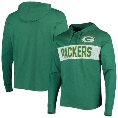 47 ' Green Green Bay Packers Field Franklin Hooded Long Sleeve T-shirt