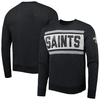 47 ' Heathered Black New Orleans Saints Bypass Tribeca Pullover Sweatshirt