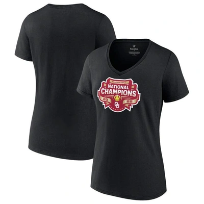 Fanatics College World Series Champions Strike V-neck T-shirt In Black
