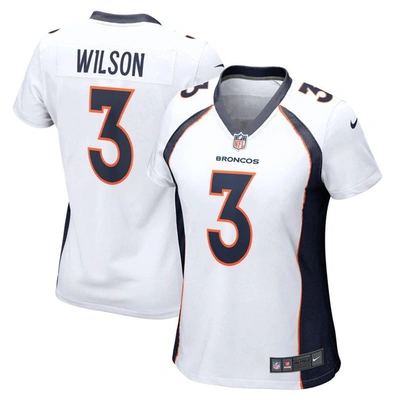 Nike Russell Wilson White Denver Broncos Game Jersey