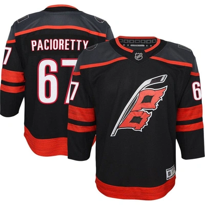 Outerstuff Kids' Youth Max Pacioretty Black Carolina Hurricanes 2022/23 Home Premier Player Jersey